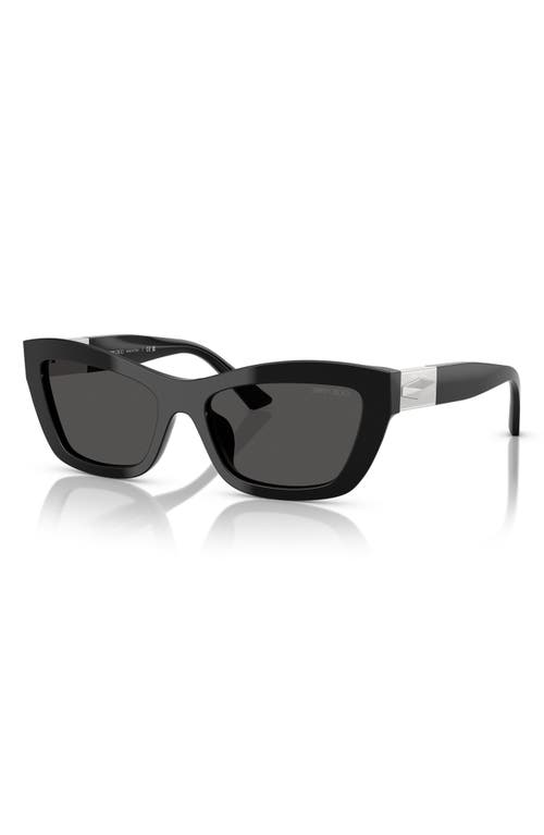 Jimmy Choo 54mm Cat Eye Sunglasses In Black Grey