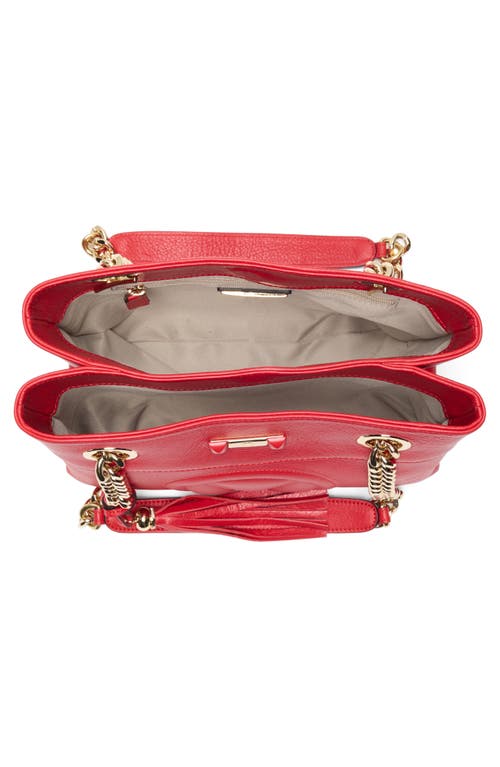 Valentino By Mario Valentino Kalo Signature Leather Tote Bag In Red