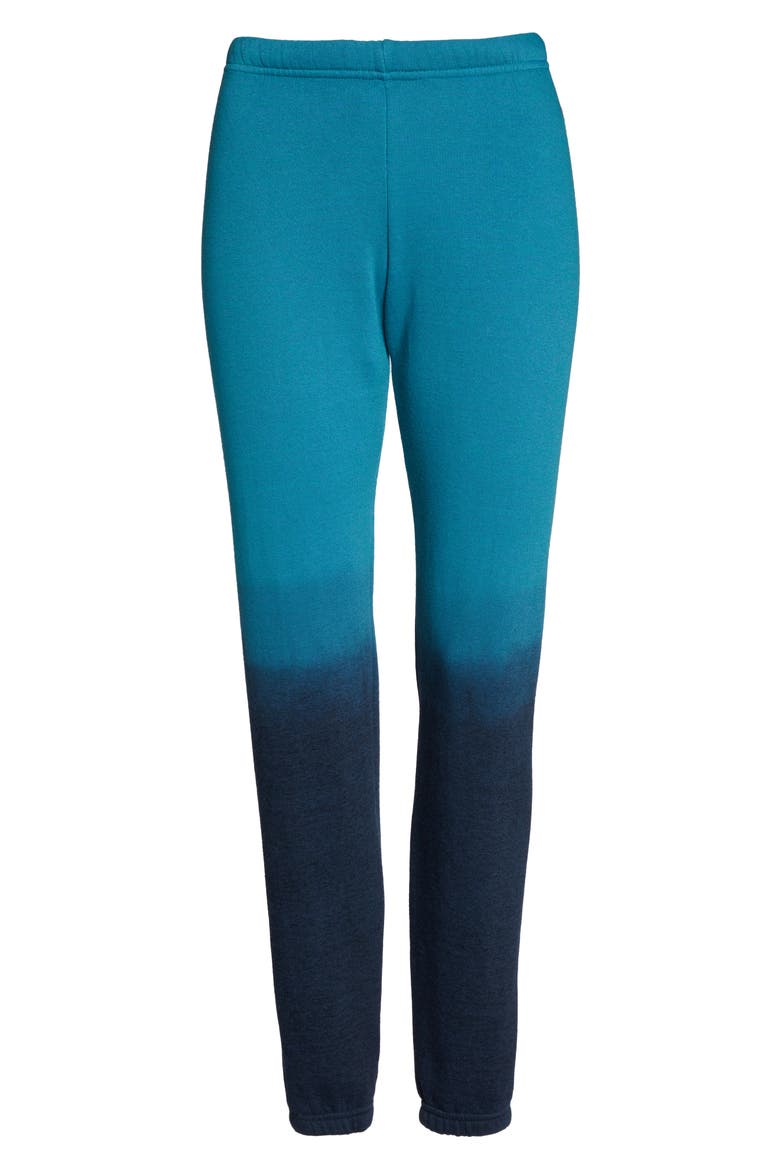 Faded Sweatpants, Alternate, color, TEAL / VINTAGE NAVY