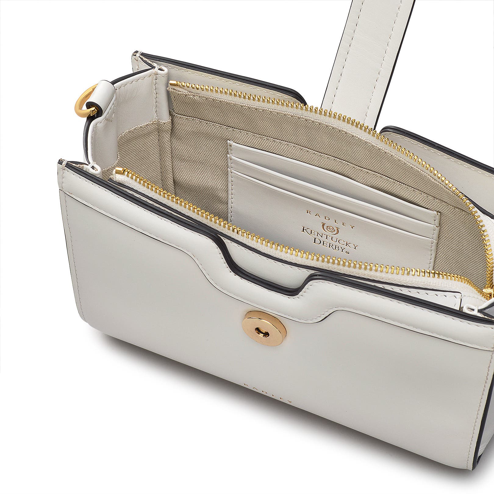 Radley Kentucky Derby Ss25 Small Ziptop Crossbody  Bag, Alternate, color, Chalk