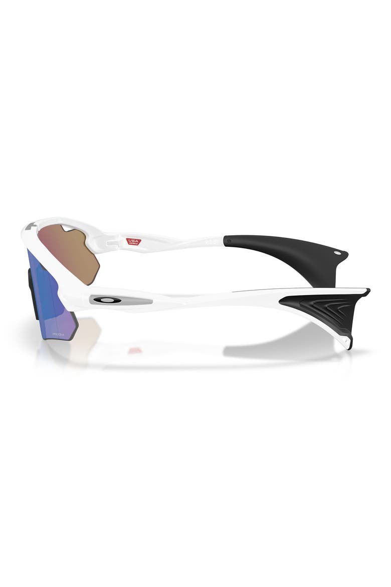 Stunt Devil Rectangle Sunglasses, Alternate, color, MATTE WHITE / PRIZM SAPPHIRE