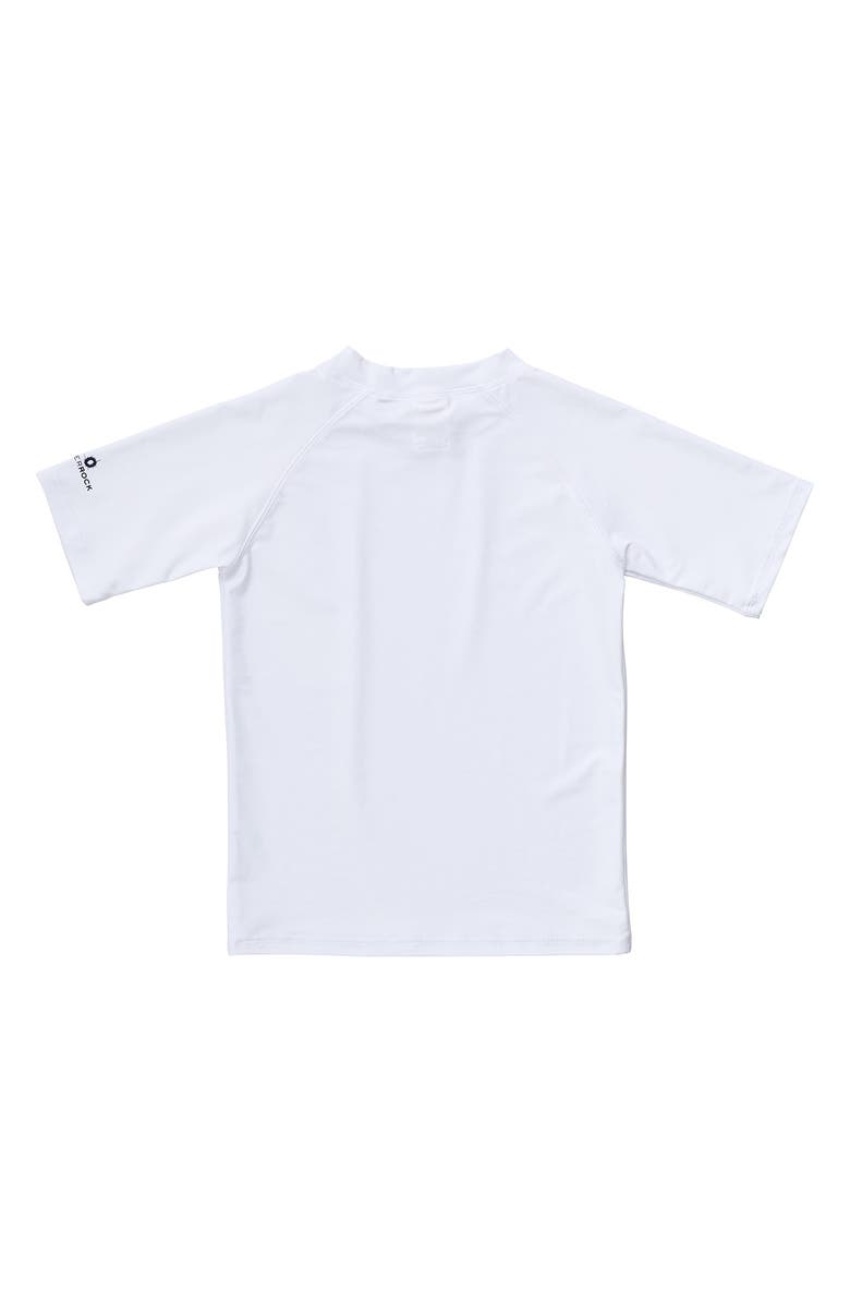 Snapper Rock Kids' Short Sleeve Rashguard, Alternate, color, White
