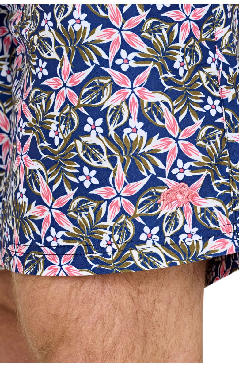 Raging Bull Hawaiian Swim Short, Alternate, color, Denim Blue