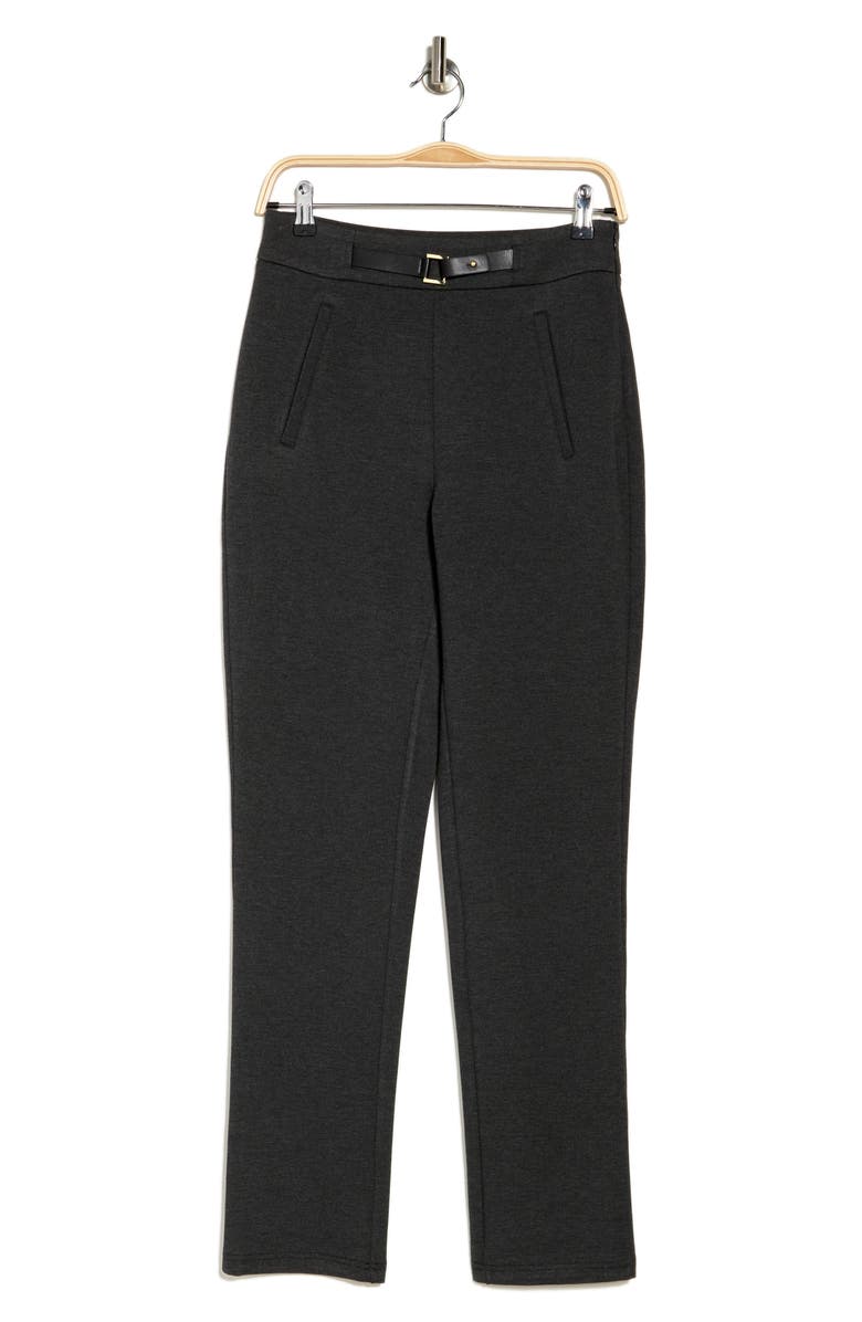 BY DESIGN Heidi Ponte Pants, Alternate, color, Charcoal Heather