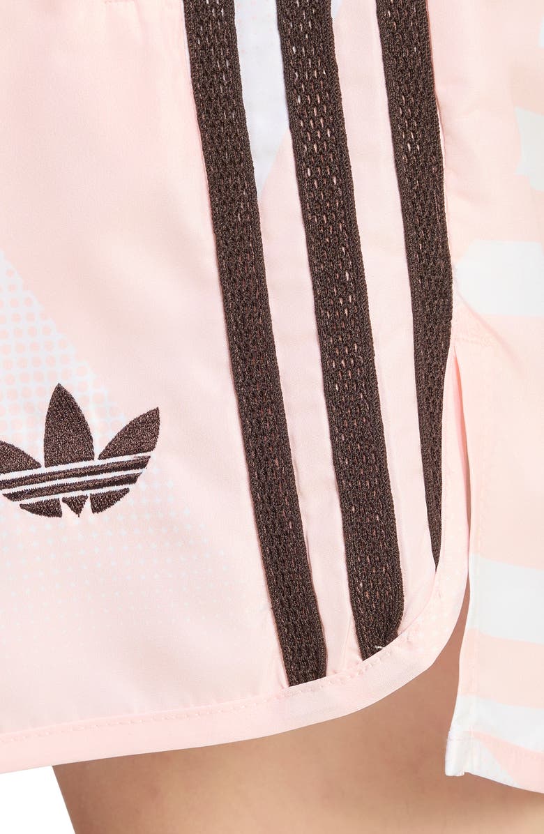 adidas Bruised Banana Allover Print Shorts, Alternate, color, Sandy Pink/ /