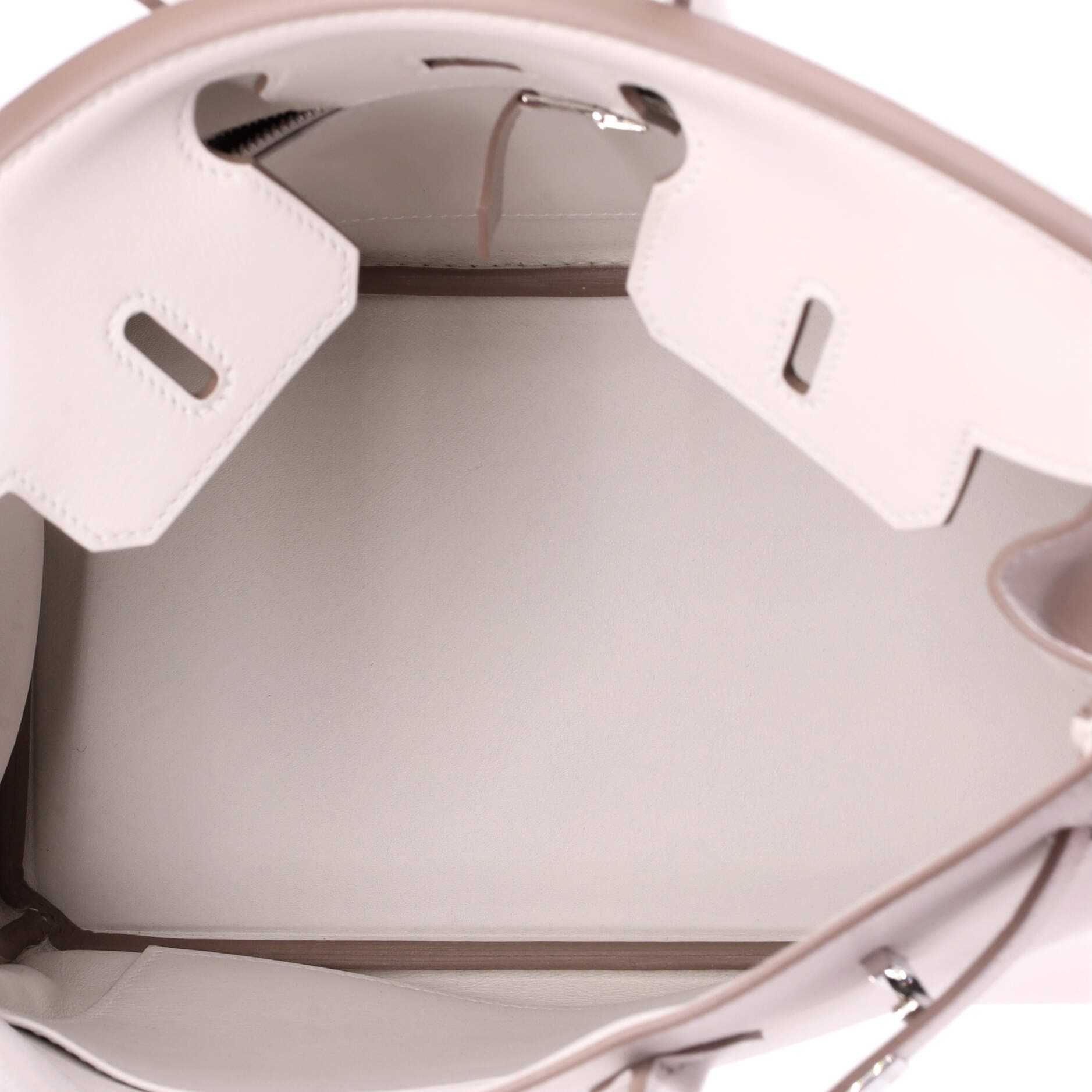 Pre-Owned Hermes Birkin Handbag Grey Swift with Palladium Hardware 25, Alternate, color, Gris Pale