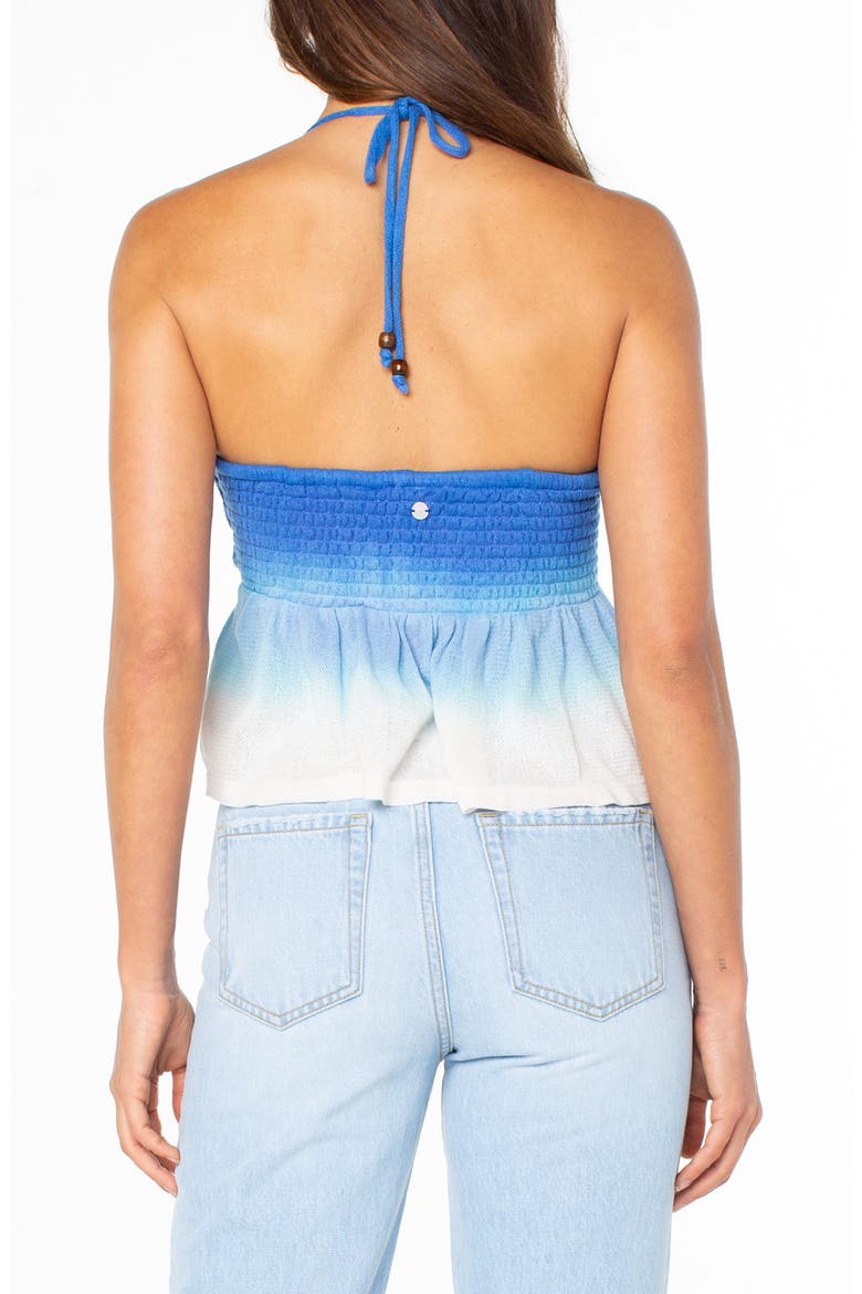 Magic Hour Ombré Halter Top, Alternate, color, SURF THE WEB TIE DYE