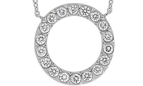 Bony Levy Florentine Circle Pendant Necklace In 18k White Gold