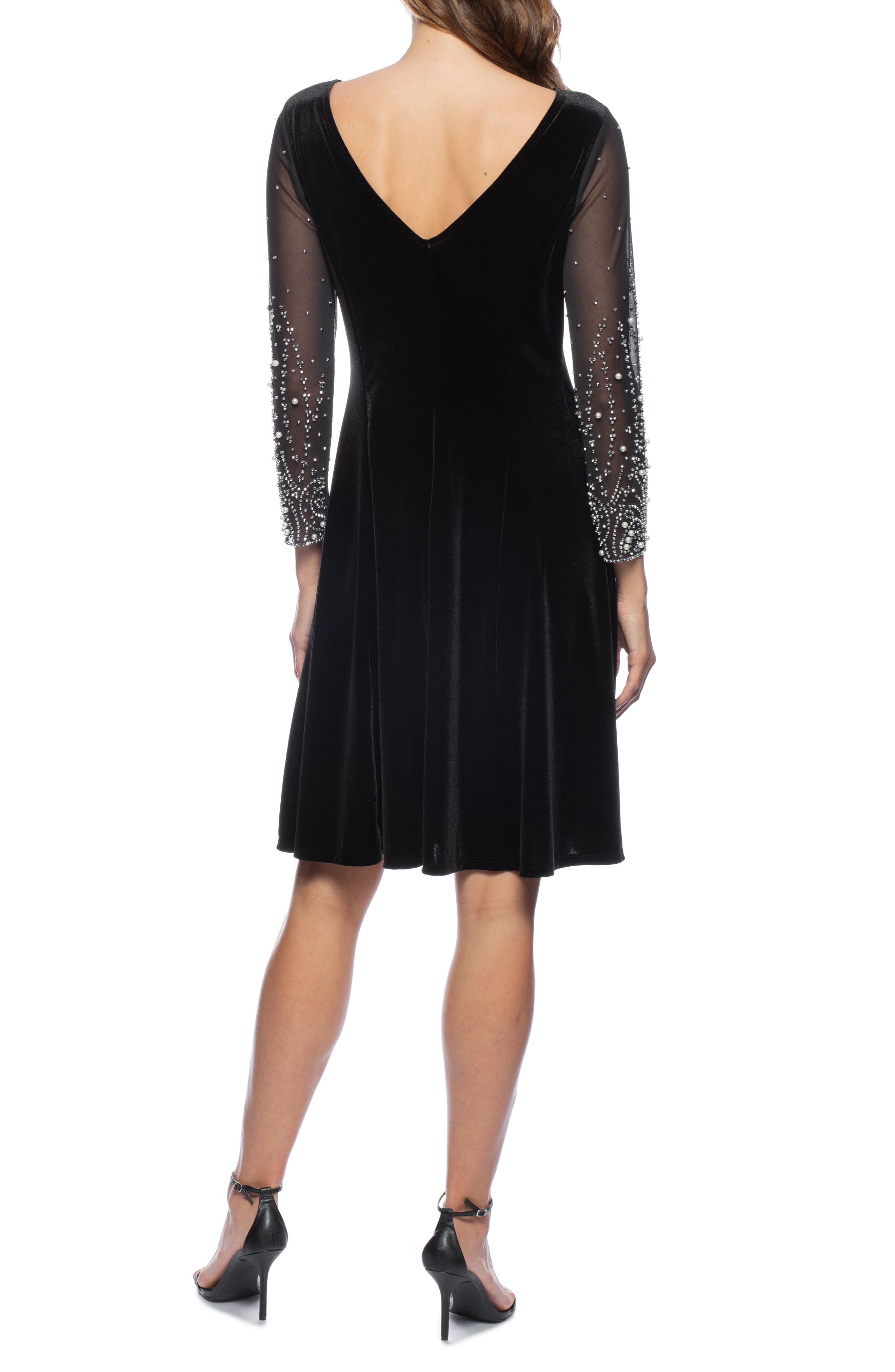 Pearlina - Sleek Mesh High Neck Dress main image 1