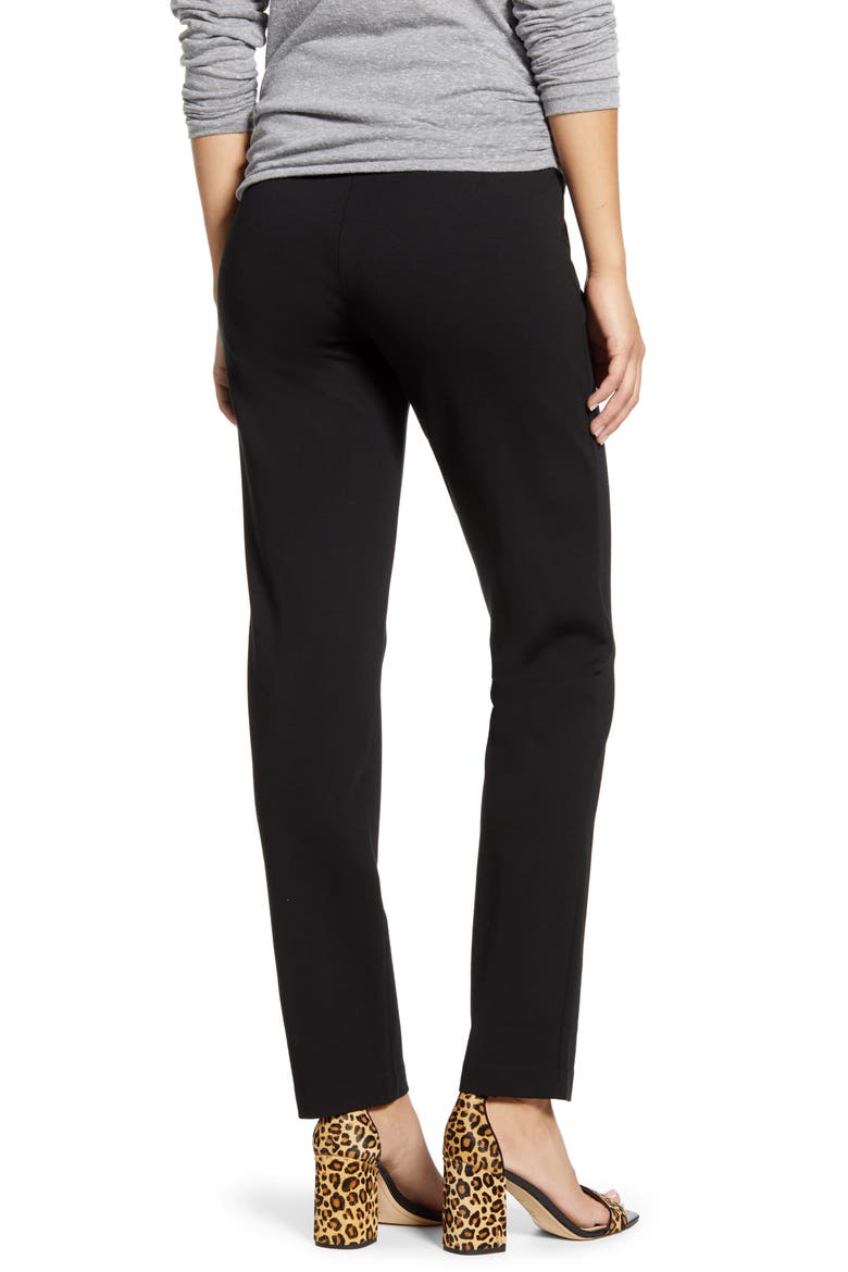 Straight Leg Maternity Trousers, Alternate, color, BLACK
