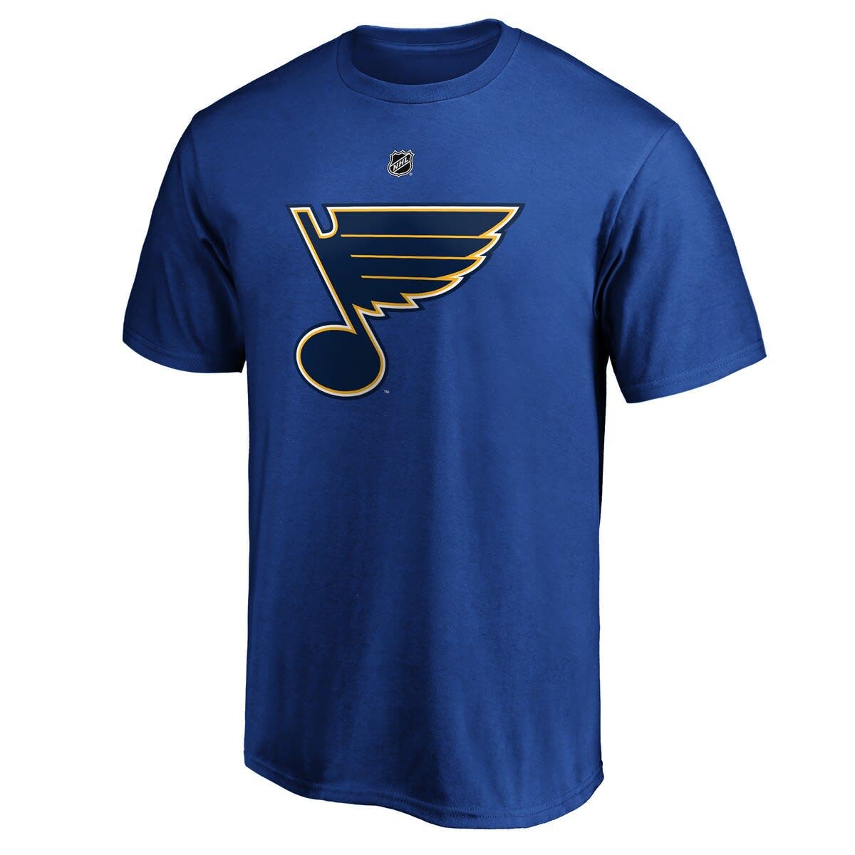 Men's Fanatics Branded Jordan Binnington Blue St. Louis Blues Team Authentic Stack Name & Number T-Shirt - image 2