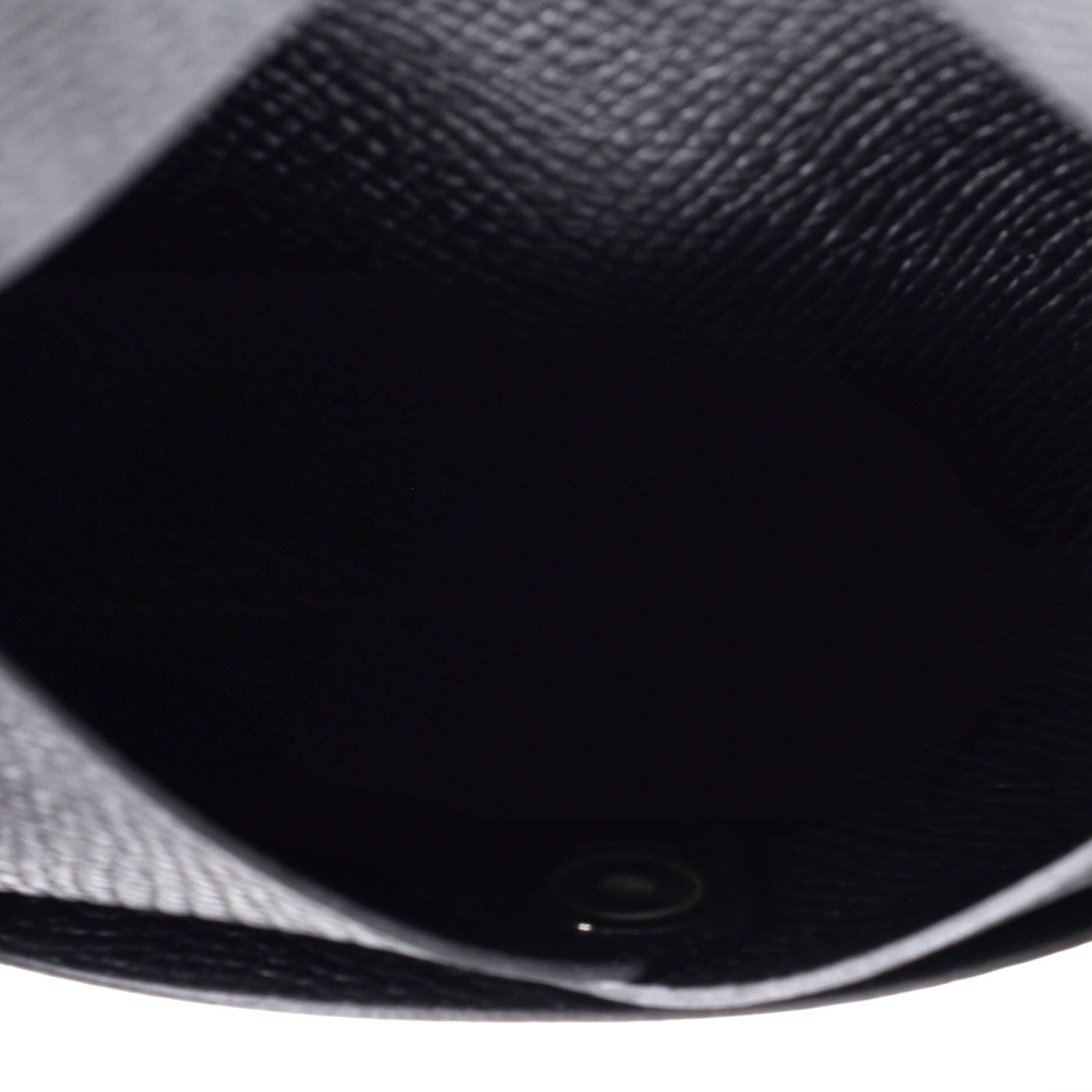 Calvi Duo Card Holder Epsom, Alternate, color, Black