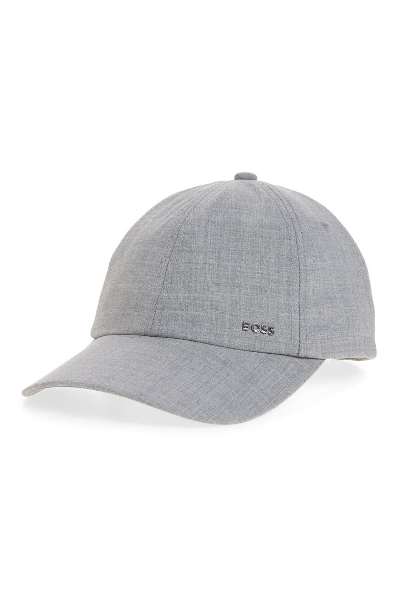 Zed Performance Virgin Wool Blend Baseball Cap, Main, color, SILVER