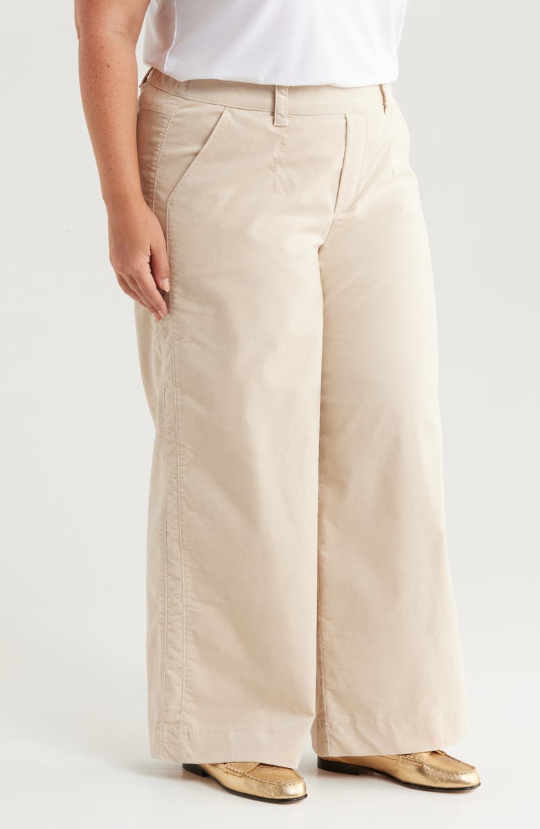 Wit & Wisdom 'Ab'Solution Skyrise Pull-On Wide Leg Twill Pants, Alternate, color, 