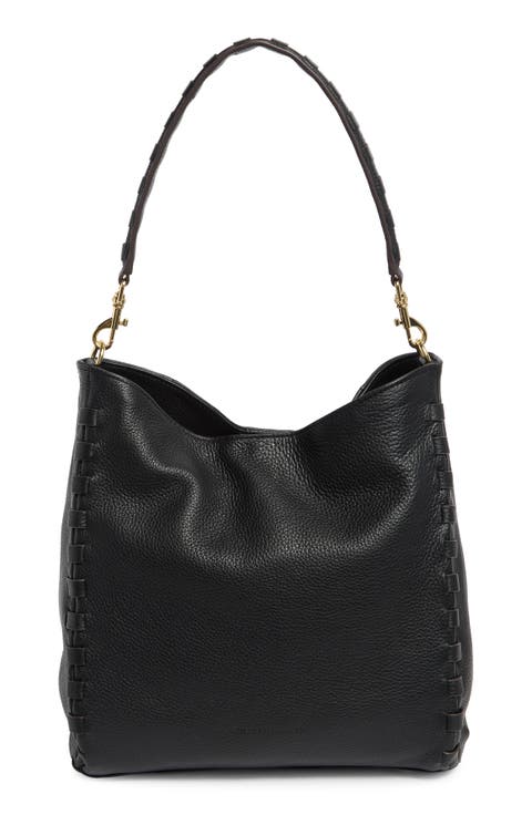 Halo Leather Bucket Bag