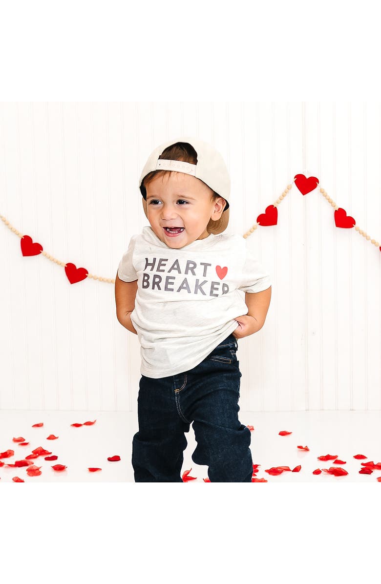 Sweet Wink Heartbreaker Valentine
s Day Short Sleeve T-Shirt, Alternate, color, Natural Heather