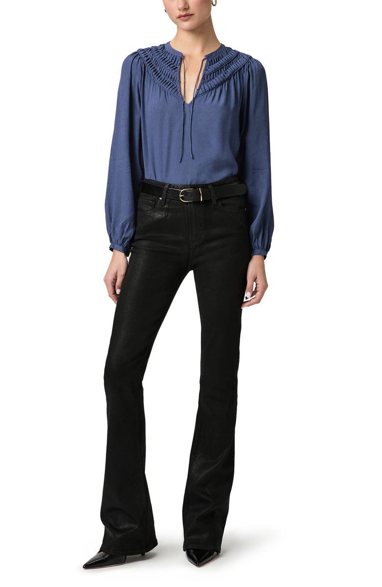 PAIGE Milani Gathered Top, Alternate, color, Pale Sapphire