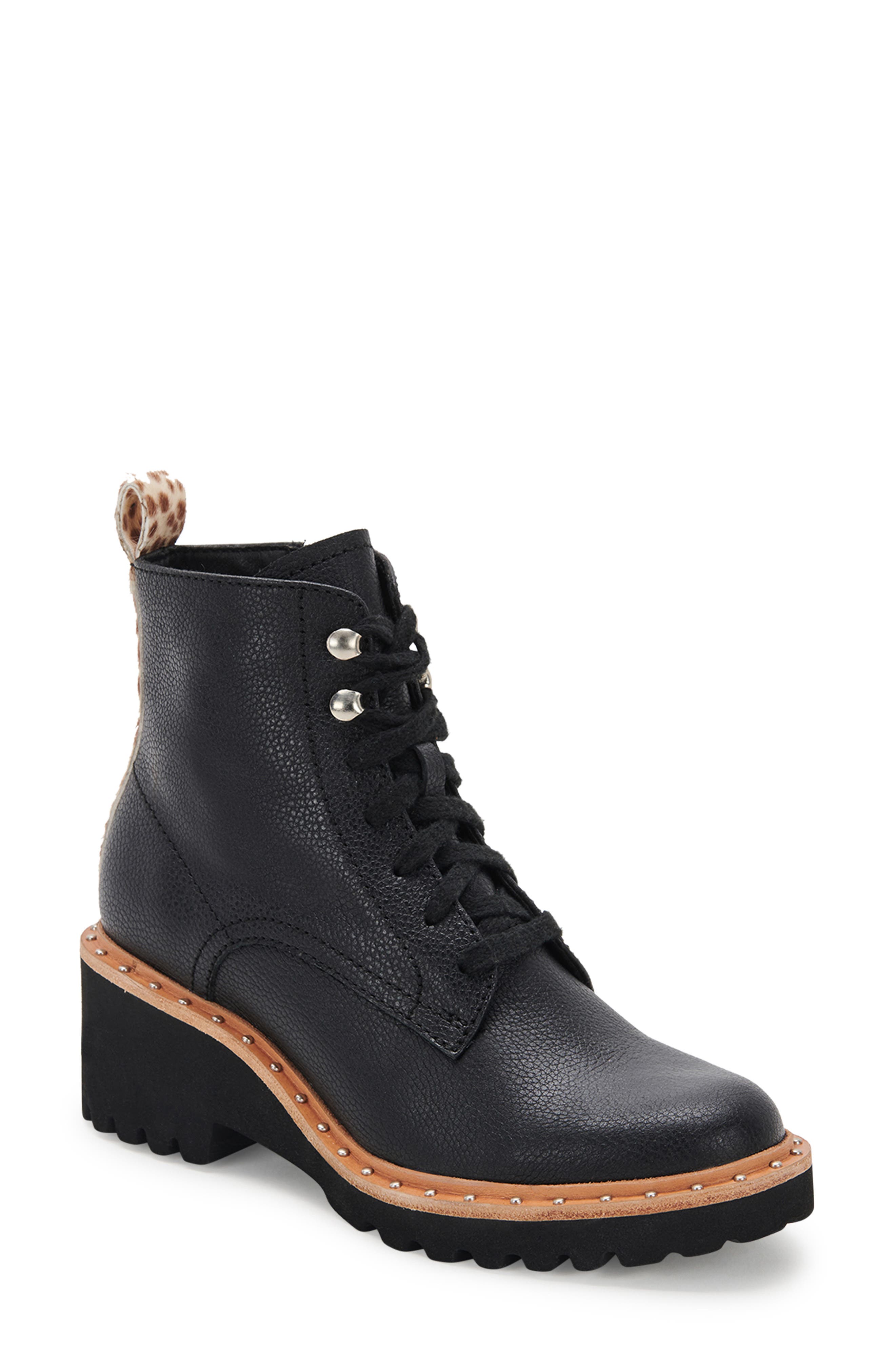 Dolce Vita Hinto Studded Lug Sole Bootie, Main, color, 