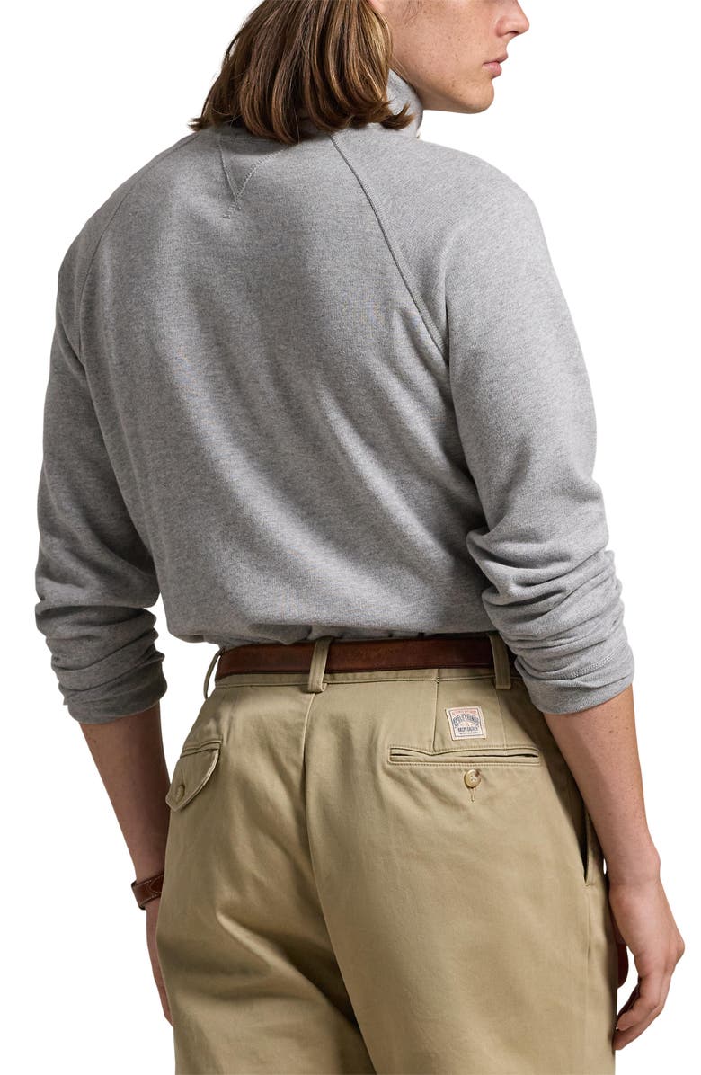 Polo Ralph Lauren RL Fleece Turtleneck Sweatshirt, Alternate, color, Andover Heather