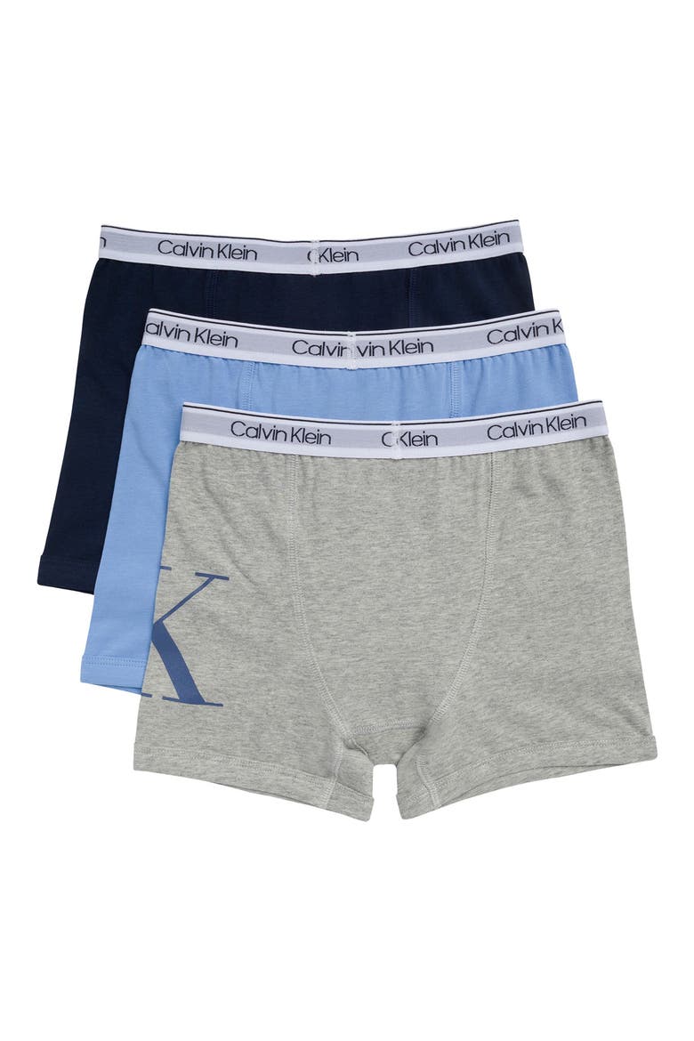 Kids' NYC Collection 3-Pack Assorted Stretch Cotton Boxer Briefs, Alternate, color, HEATHER GRY/BLUE DEST/BLACK