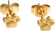 DLORIA Pawfect Mini Paw Print Stud Earrings
