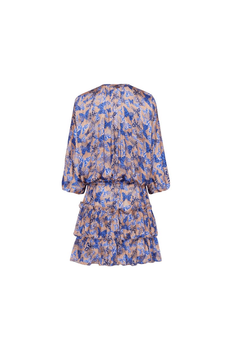 Viscose and Silk Dress Disco Butterflly, Alternate, color, Blush