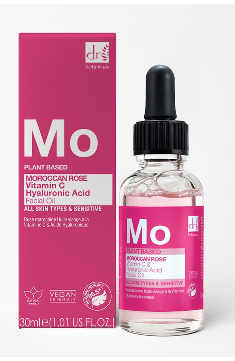 SKINCHEMISTS Moroccan Rose Facial Oil with Hyaluronic Acid & Vitamin C 15ml, Alternate, color, White