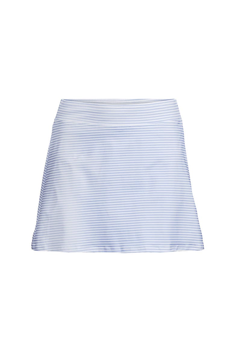 Tummy Control Skirt Swim Bottoms, Alternate, color, Soft Cloud Blue Mini Stripe