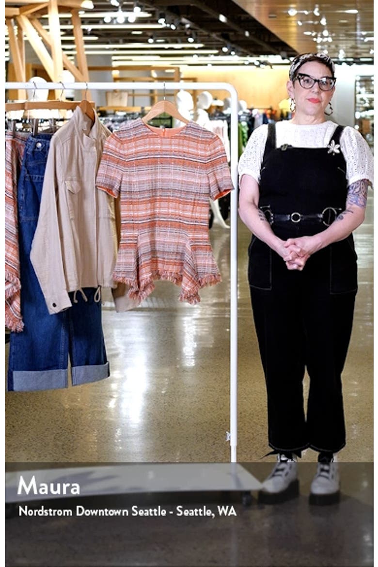Tweed Peplum Top video