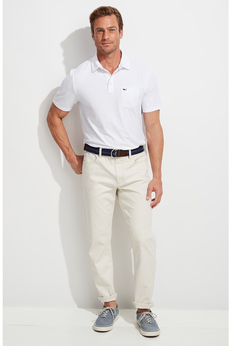 Edgartown Pocket Performance Polo, Alternate, color, WHITE CAP