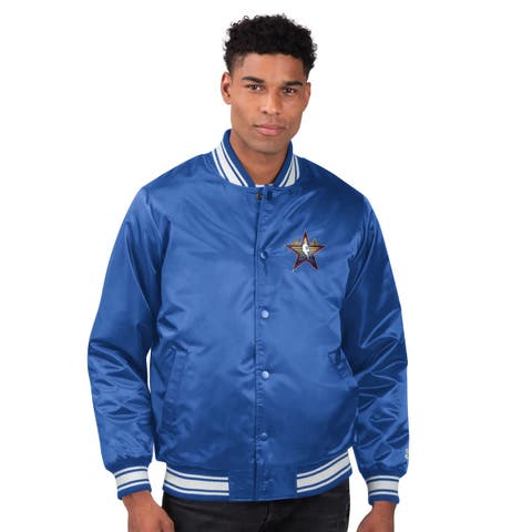 Men's Starter  Royal 2025 NBA All-Star Game Satin Full-Snap Varsity Jacket