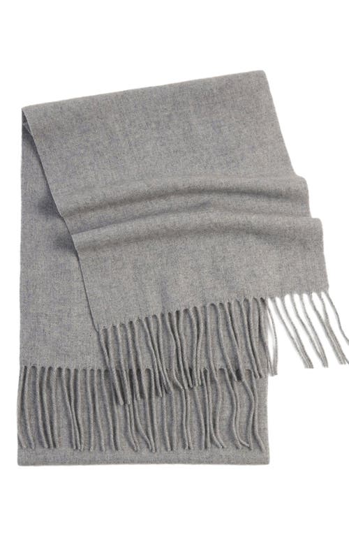 Gobi Mongolian Cashmere Cashmere Fringed Scarf In Vapor Blue