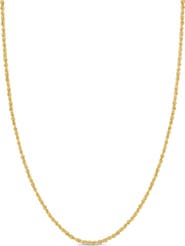 Bony Levy 14k Gold Plate Rope Chain Necklace