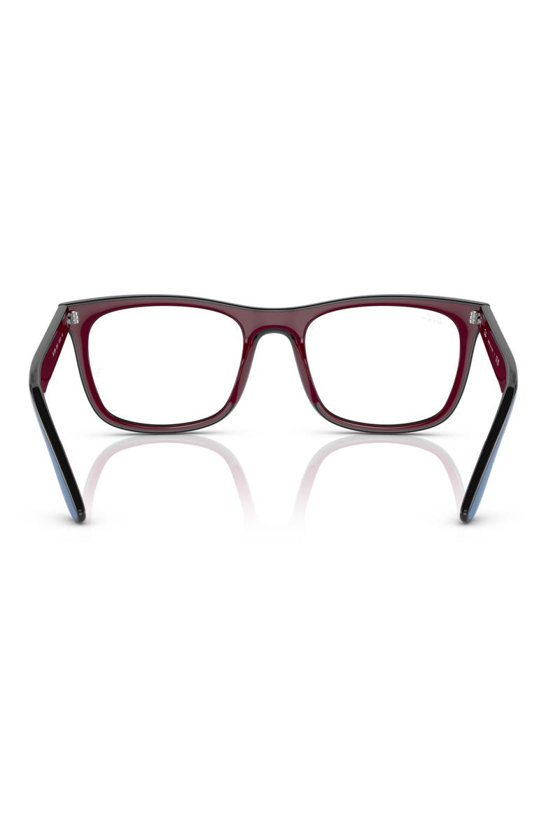 53mm Square Optical Glasses, Alternate, color, BLUE