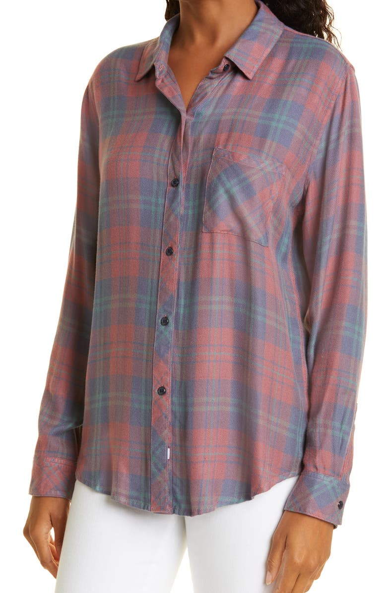 Rails Hunter Plaid Button-Up Shirt, Alternate, color, 