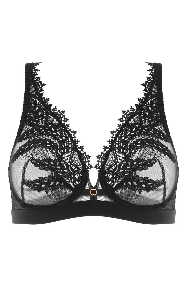 Simone Perele Mystic Underwire Embroidered Plunge Bra, Alternate, color, 