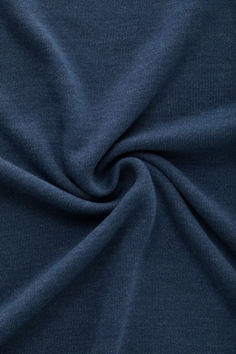 Heavyweight Viscose Interlock Long Sleeve Crewneck, Alternate, color, Navy