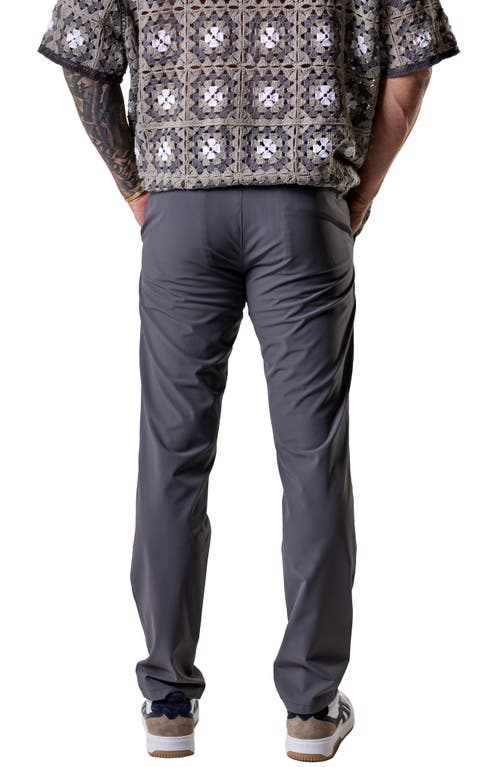 Maceoo Resistance Solid Grey Drawstring Pants In Gray