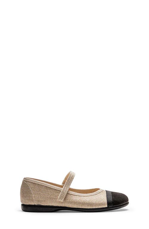 Childrenchic Emilia Mary Jane Cap Toe Flat In Neutral