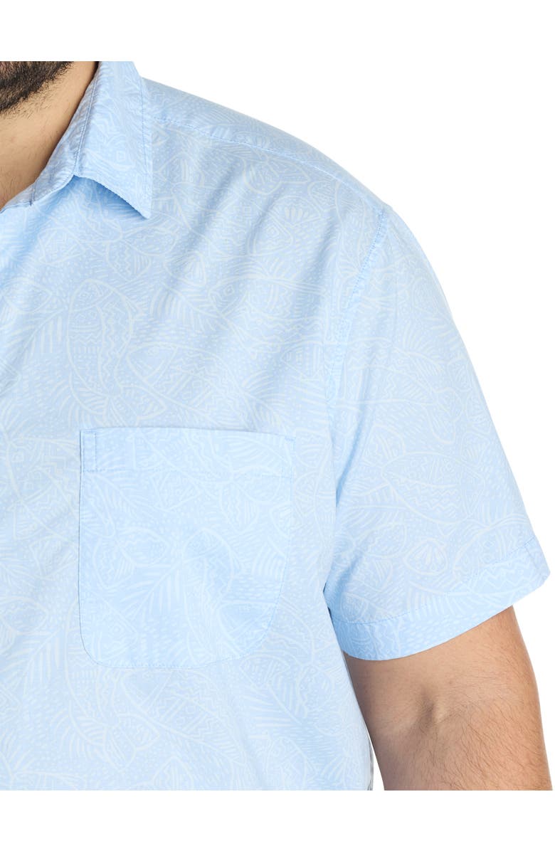 vineyard vines Big & Tall Fish Lines Madras Sport Shirt, Alternate, color, Fish Jake Blue