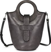 OLD TREND Lily Genuine Leather Structured Everyday Bucket Crossbody