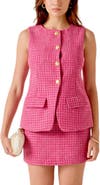 MARSY Tweed Button-Up Vest