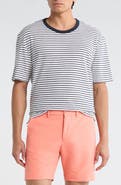 BOSS Taut Stripe Cotton & Linen T-Shirt