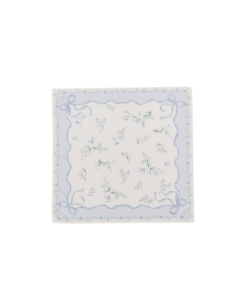 Bow & Floral Square Scarf