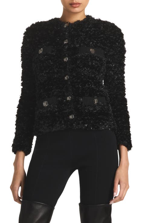 Shimmer Eyelash Knit Cardigan