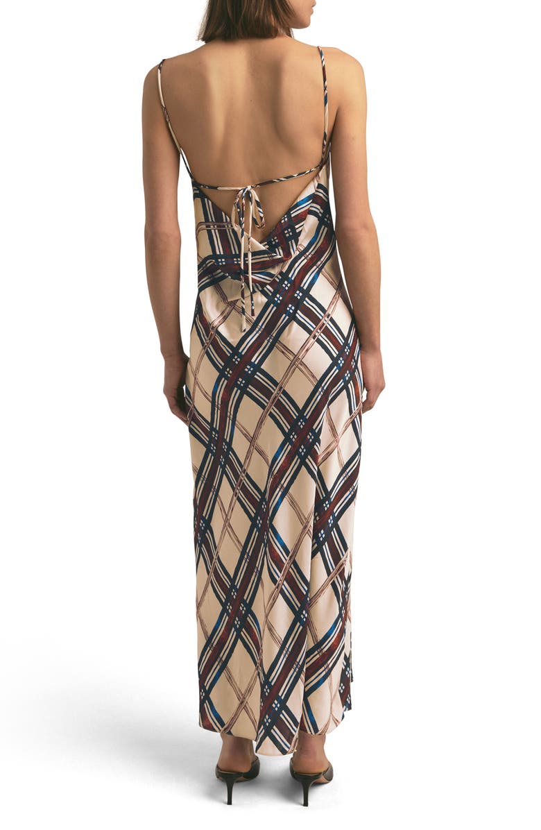 Favorite Daughter The Kaia Plaid Slipdress, Alternate, color, Sangria Blush Plai