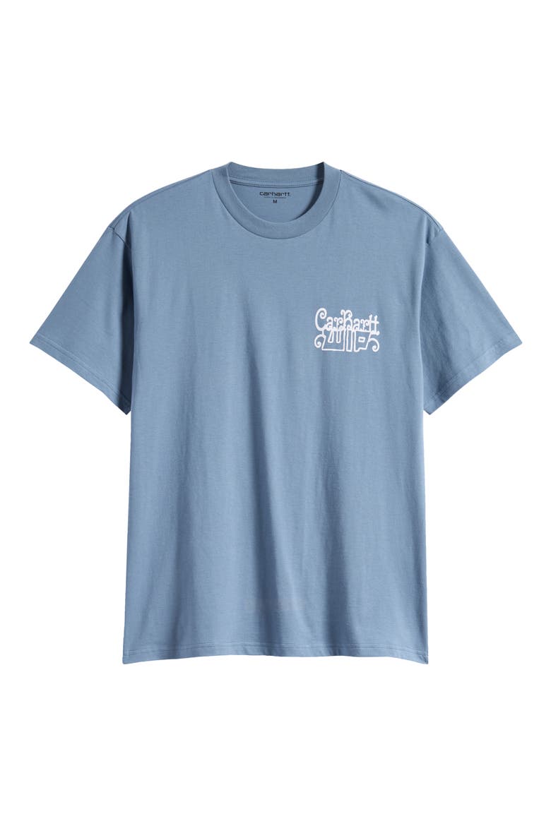 Formidable Organic Cotton Graphic T-Shirt, Alternate, color, SHADY BLUE