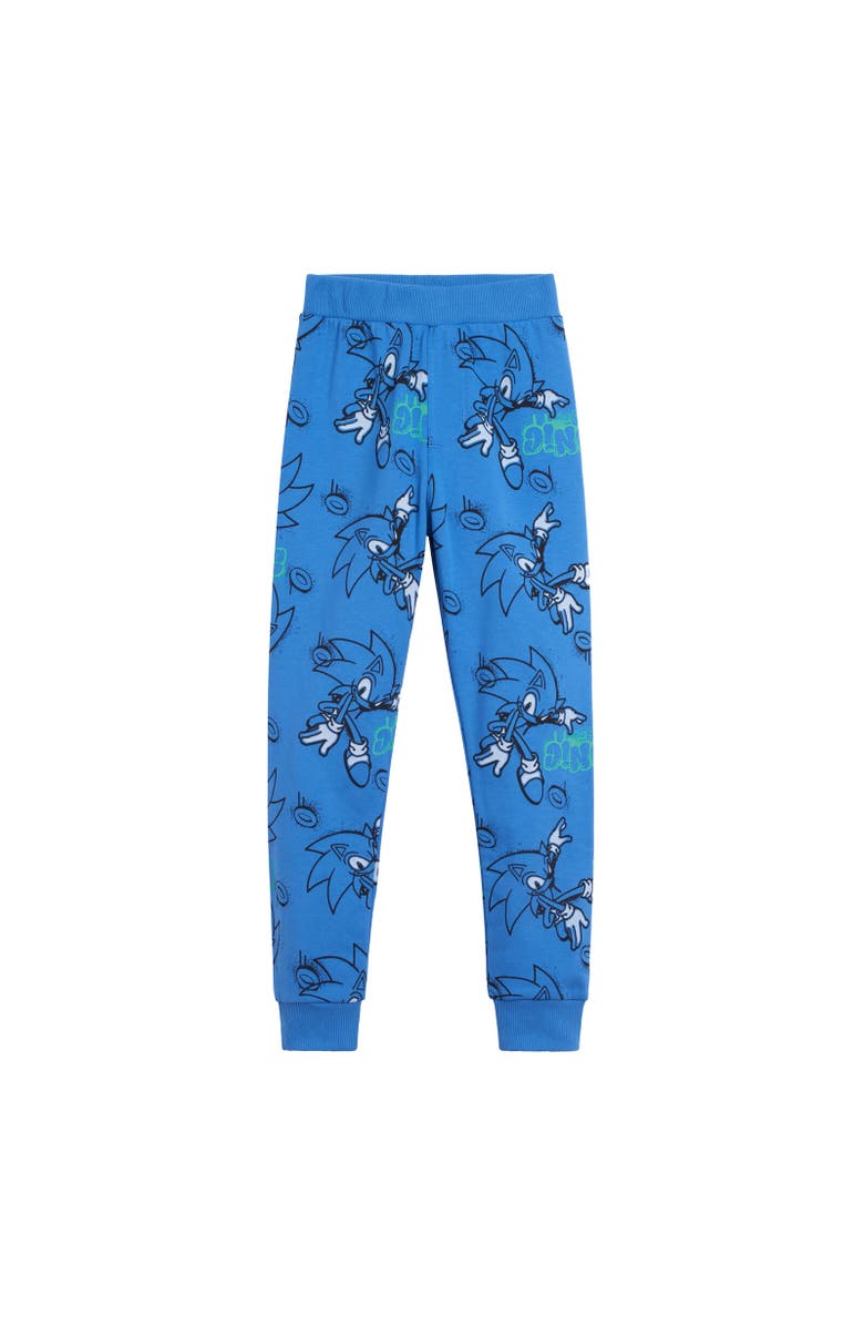 SEGA Sonic the Hedgehog Hang Down T-Shirt & Pants Set, Alternate, color, Gray / Blue