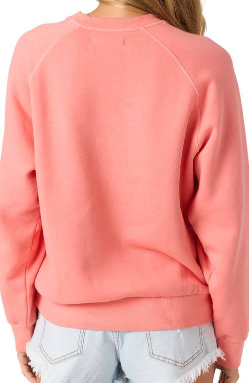 O'neill Boardwalk Fleece Graphic Sweatshirt In Pink