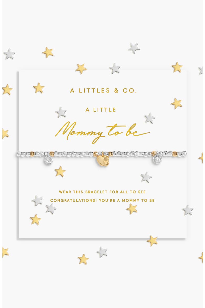 Sparkle Confetti A Little 'Mommy To Be' Bracelet, Main, color, Mixed